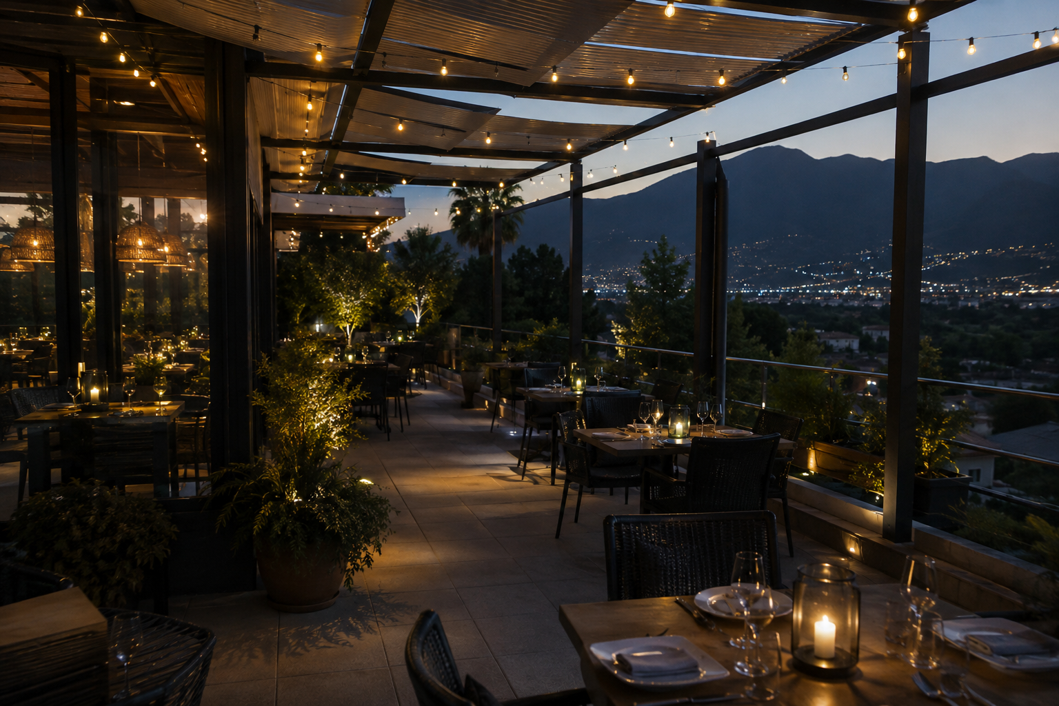 Restaurante La Terraza con sistema de cámaras IP