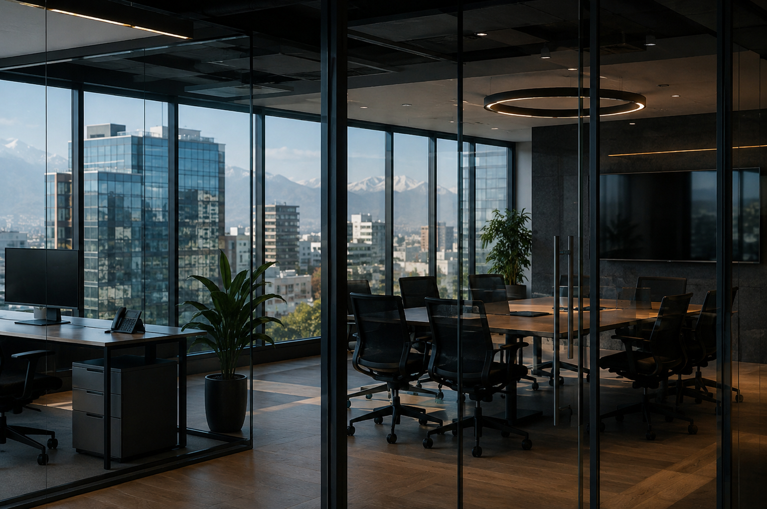 Oficinas corporativas con control de acceso y automatización