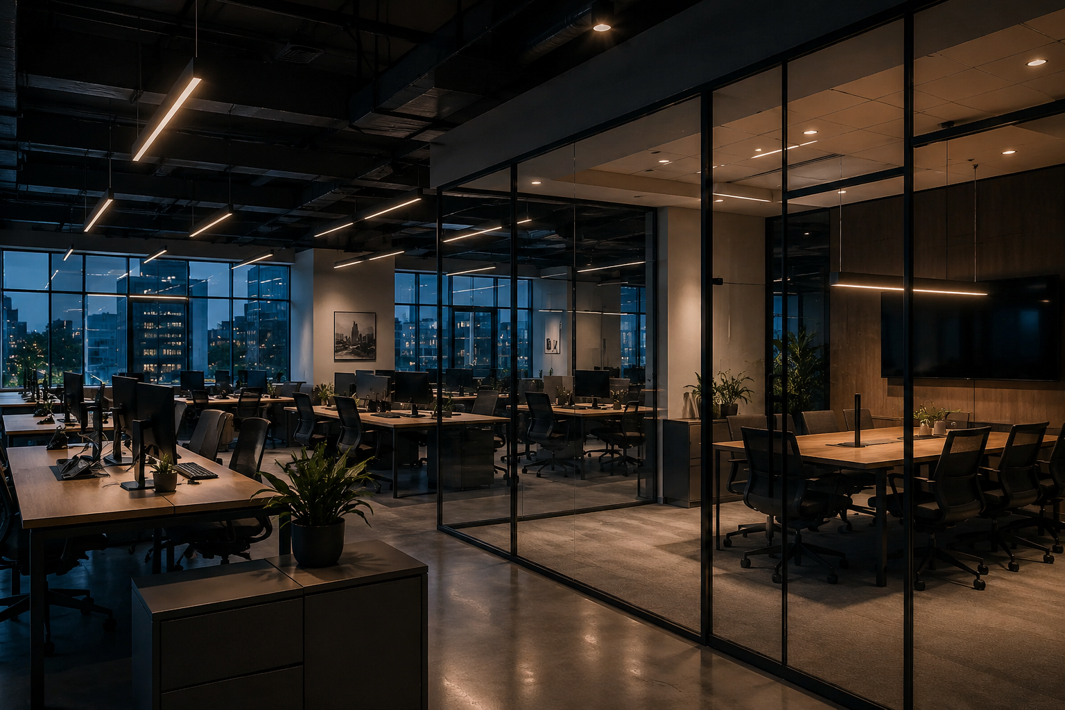 Interior de comercio con cámaras de seguridad